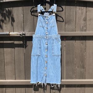 ASOS denim overalls dress - 4